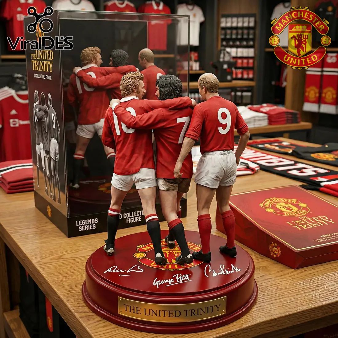 Manchester United The United Trinity Legends Series Collectible Figure
