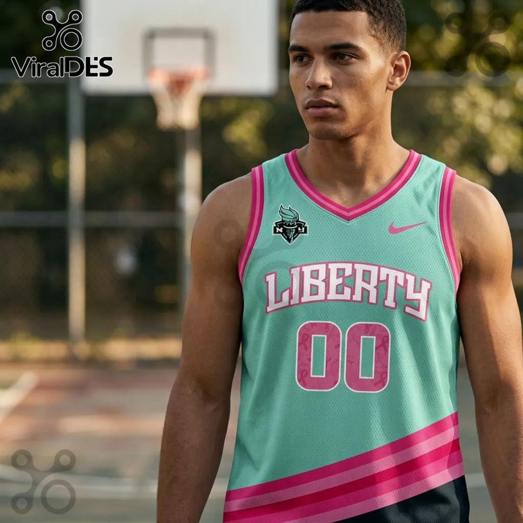 New York Liberty x Rock The Pink 2026 Limited Edition Jersey Tank Top