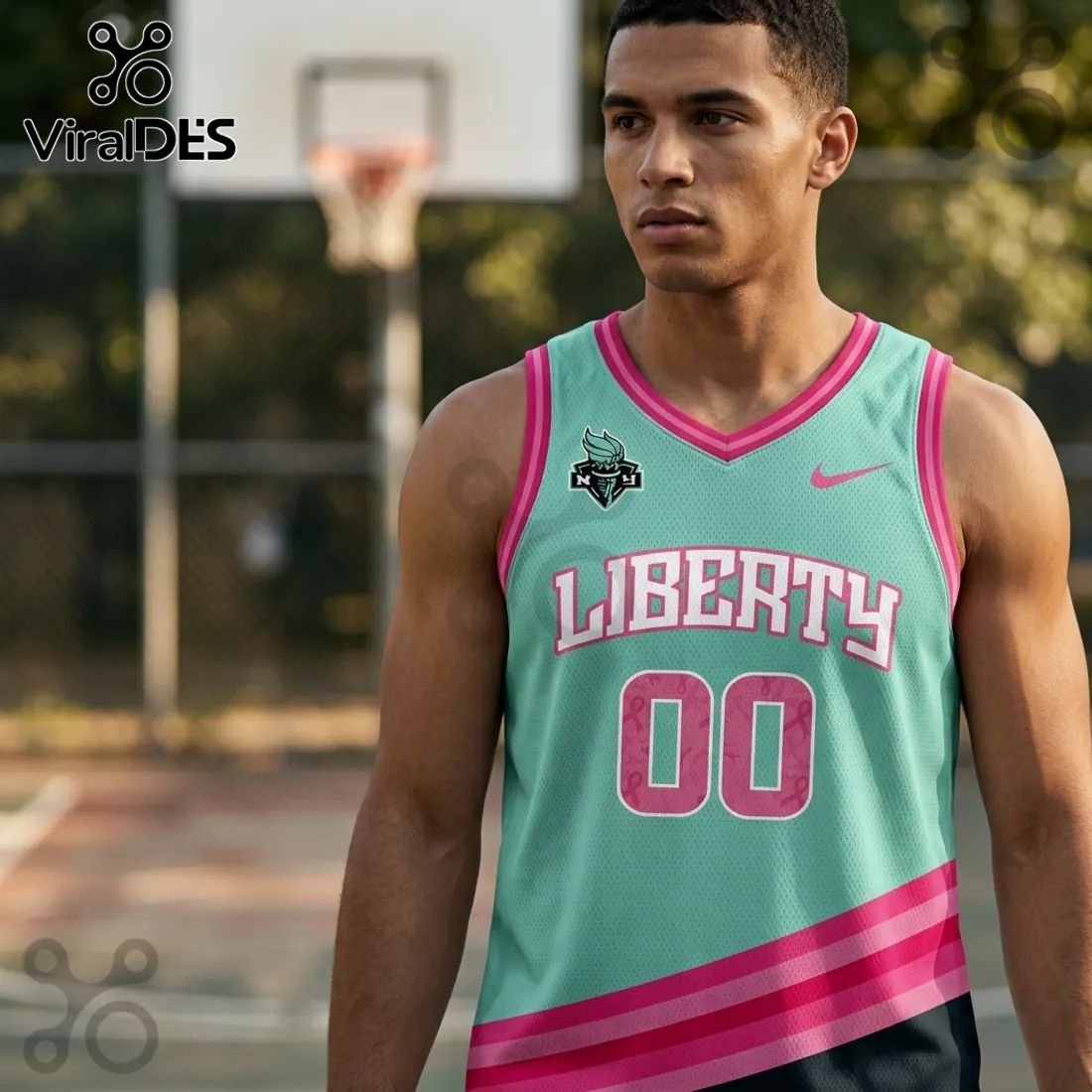 New York Liberty x Rock The Pink 2026 Limited Edition Jersey Tank Top