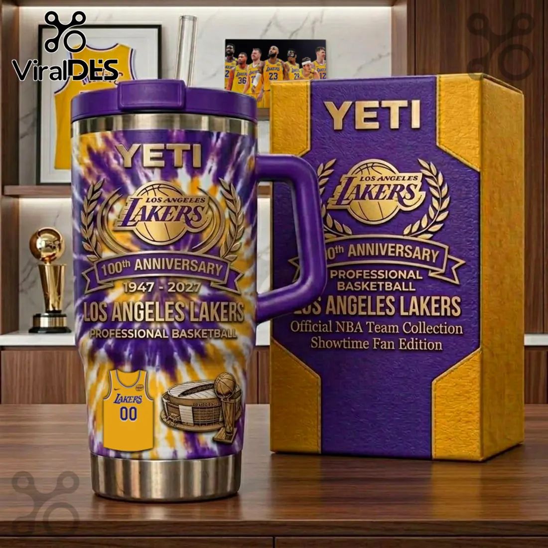 Los Angeles Lakers 100th Anniversary 40oz YETI Tumbler