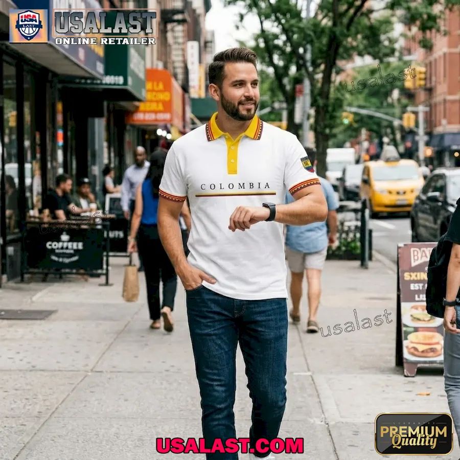 Colombia World Cup 2026 Print Polo Shirt