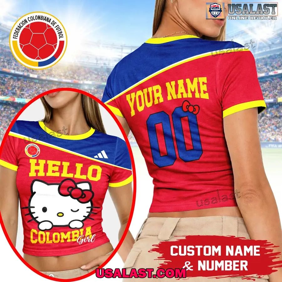 Personalized Colombia World Cup 2026 Women Baby Tee