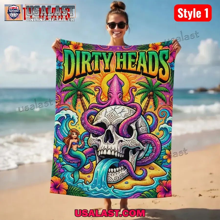 Dirty Heads Premium Beach Towel