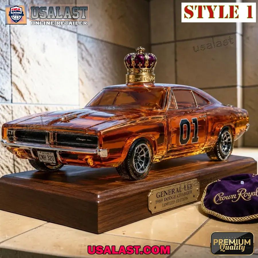 The Dukes of Hazzard 1969 Dodge Charger Whiskey Bottle