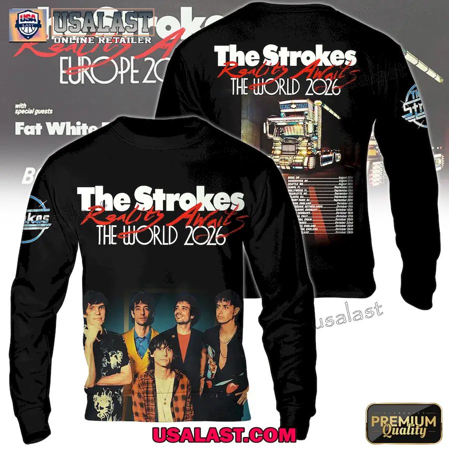 The Strokes Reality Awaits Tour 2026 Apparel Clothing