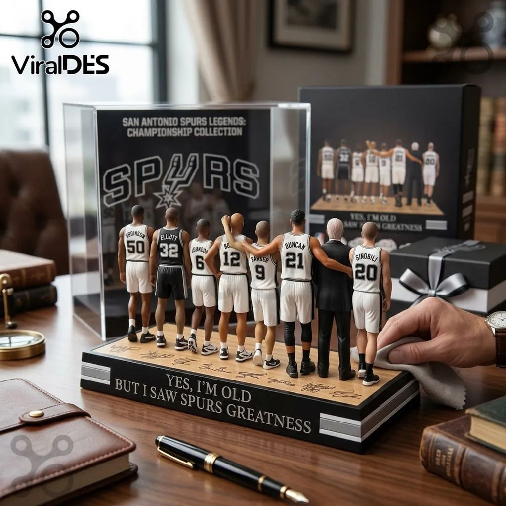 San Antonio Spurs Legends NBA Championship Acrylic Plaque