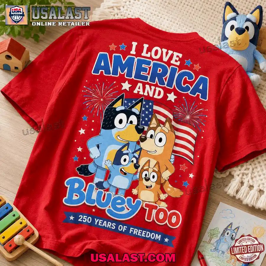 Bluey America 250 Years Of Freedom 3D Shirt