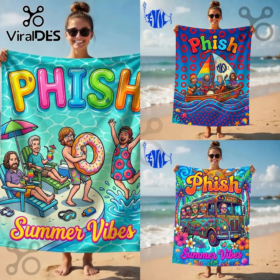 PHISH Summer Vibes Beach Towel