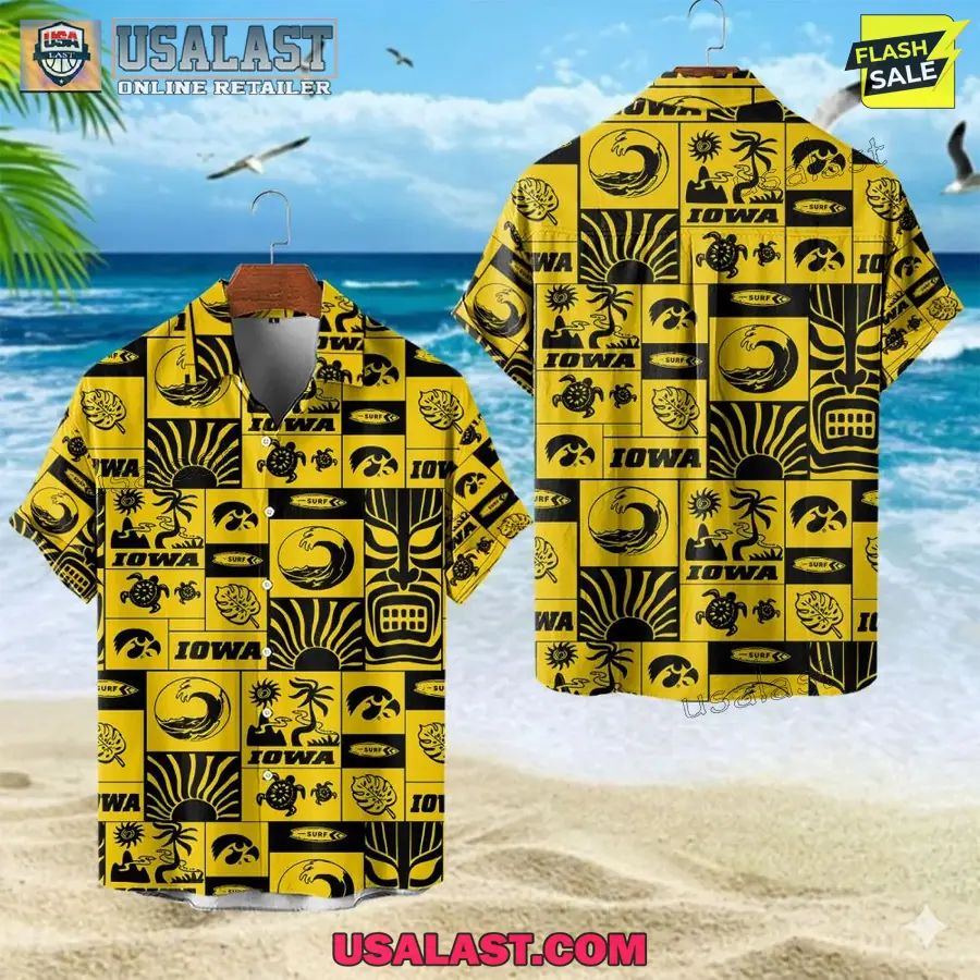Iowa Hawkeyes Button Hawaiian Shirt 2026