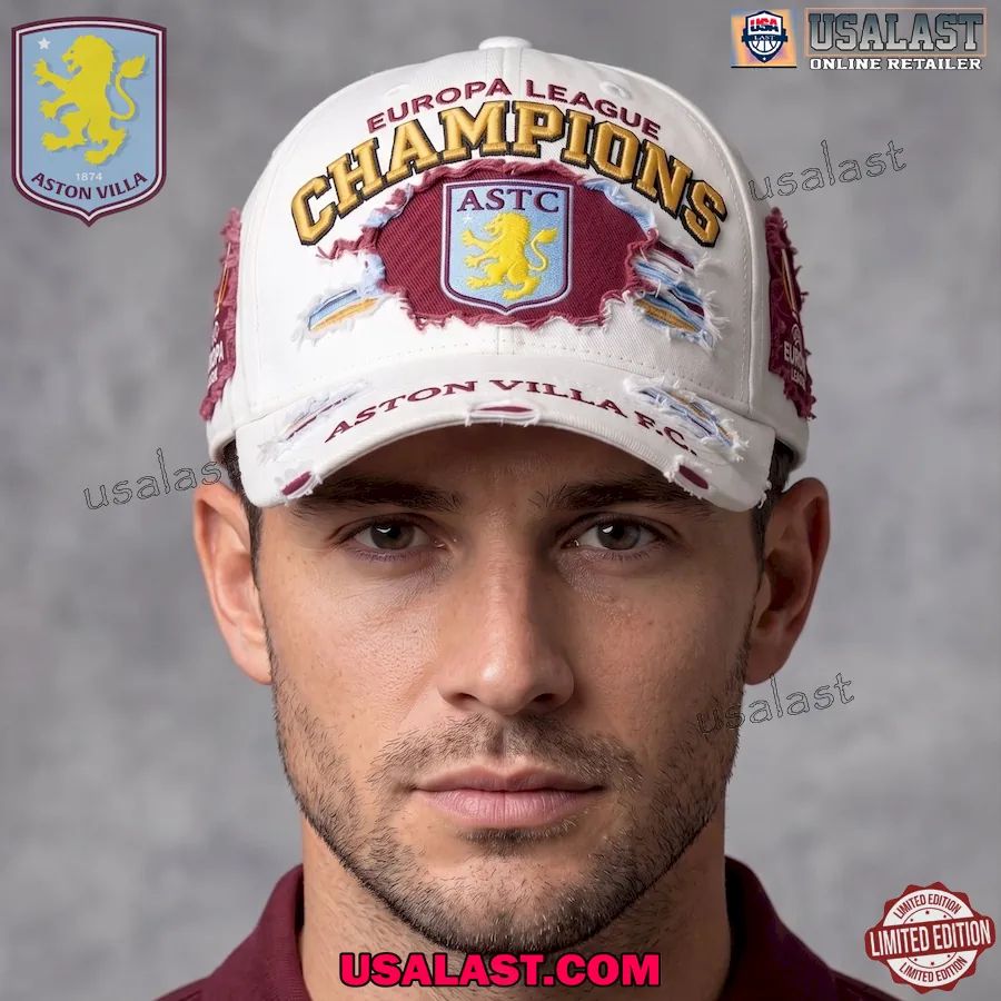 Aston Villa FC Europa League Champions 2026 Baseball Cap