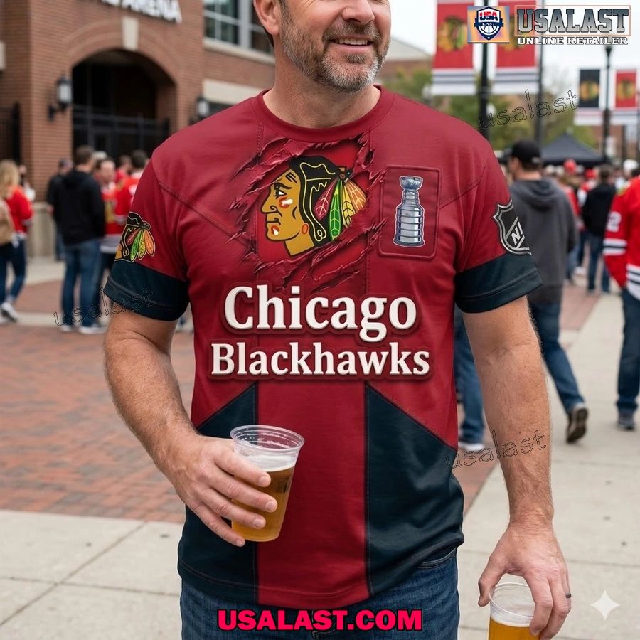 Chicago Blackhawks Summer 2026 All Over Printed Shirt