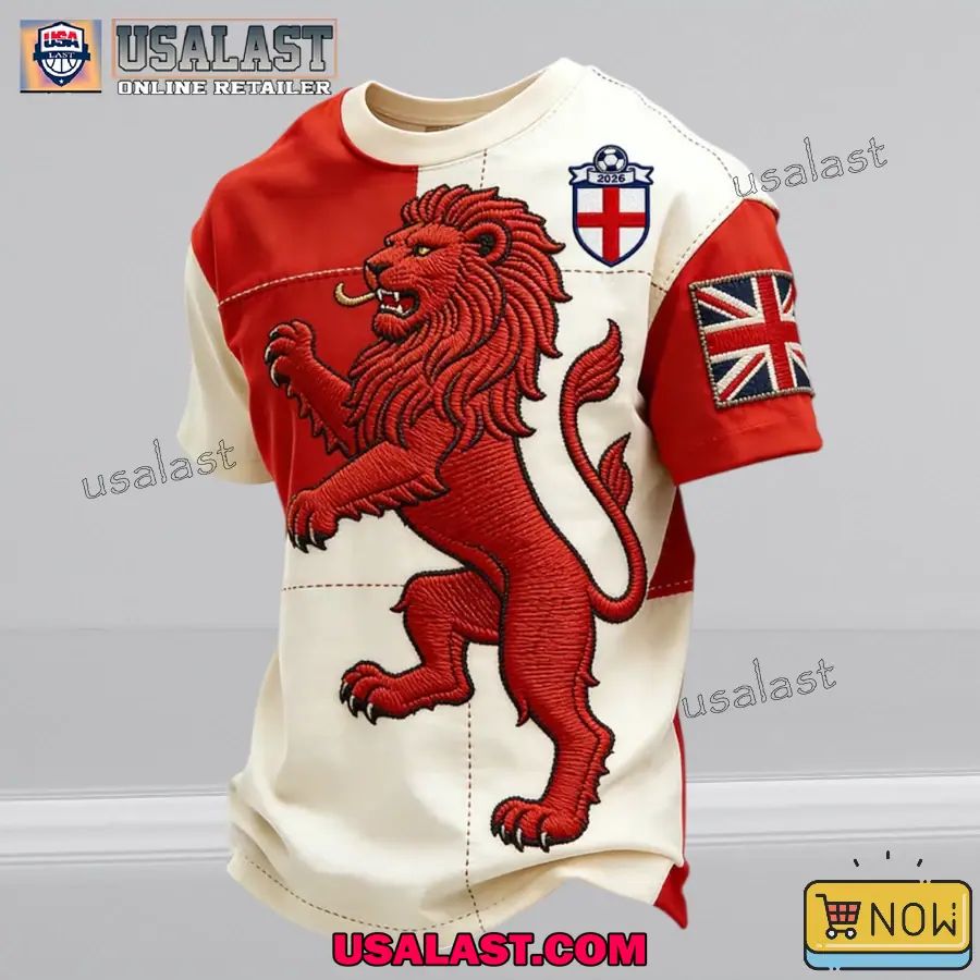 UK Football WC 2026 Short Sleeve Printed Shirt