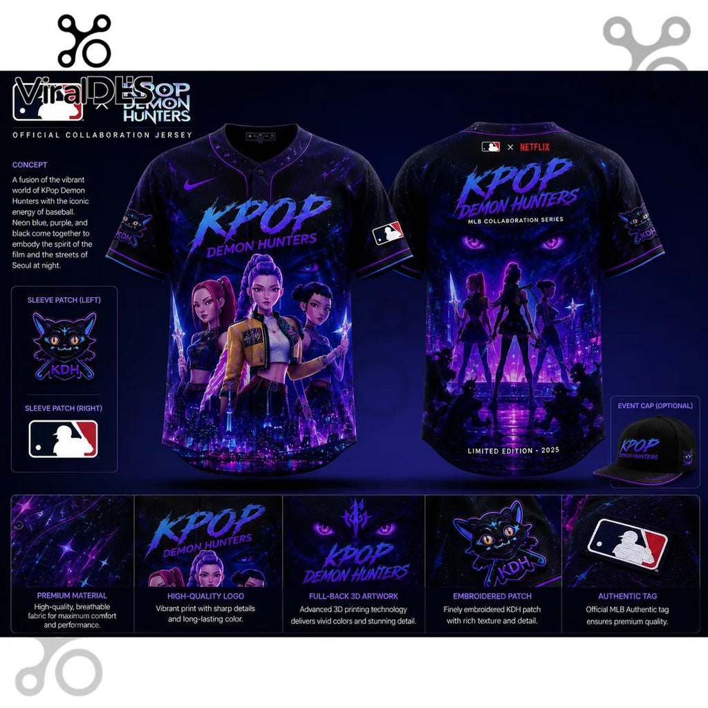 MLB x KPop Demon Hunters 2026 Edition Baseball Jersey