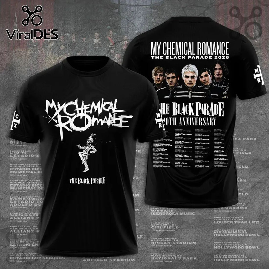 My Chemical Romance The Black Parade 20th Anniversary Tour Hoodie
