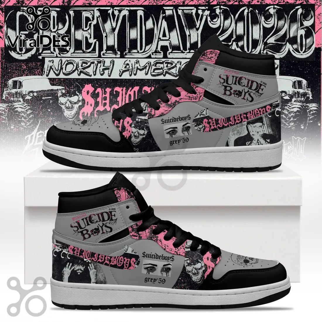 Suicideboys GREYDAY 2026 North America High-Top Sneakers
