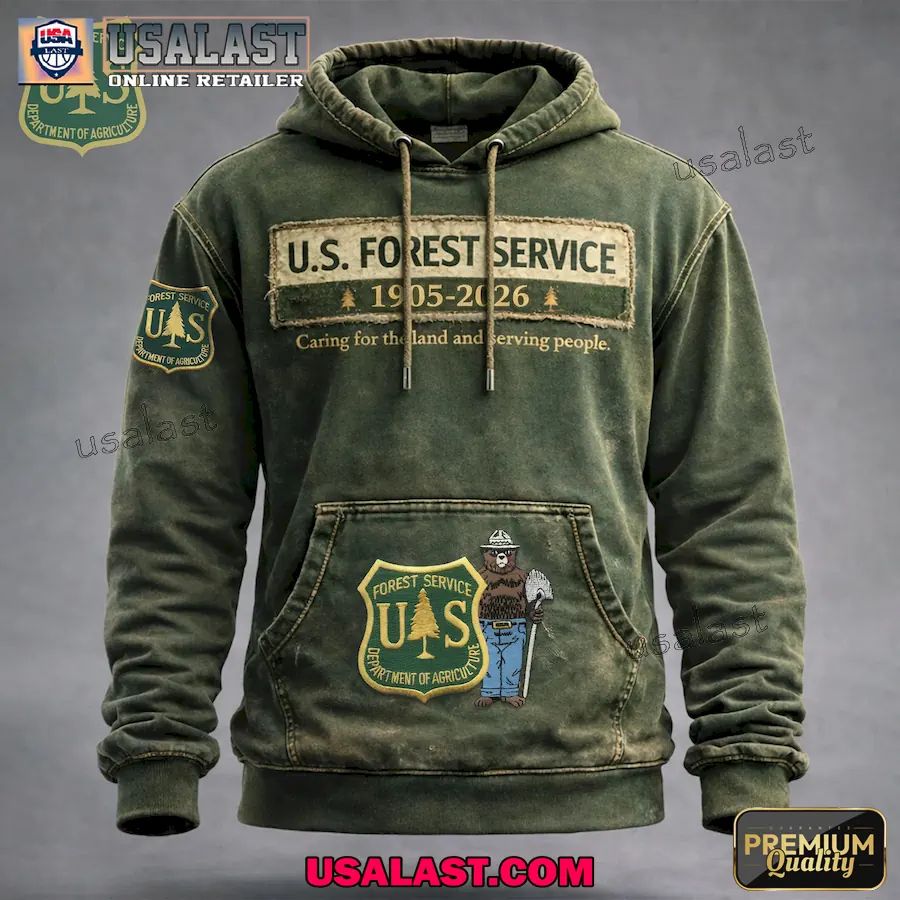 US Forest Service 1905-2026 All Over Printed Hoodie