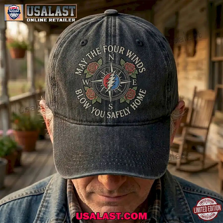 Grateful Dead May The Four Winds Blow You Safely Home Vintage Classic Cap