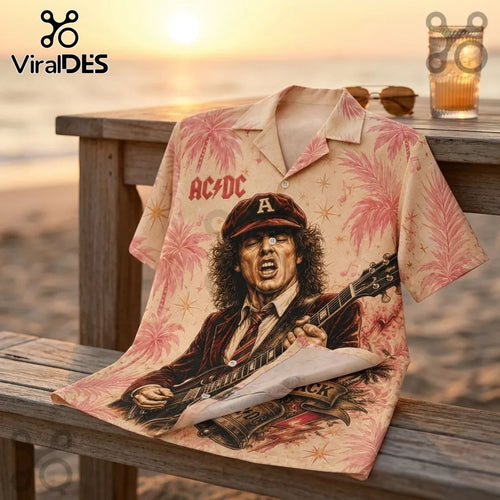 AC/DC Back In Black Premium Hawaiian Shirt