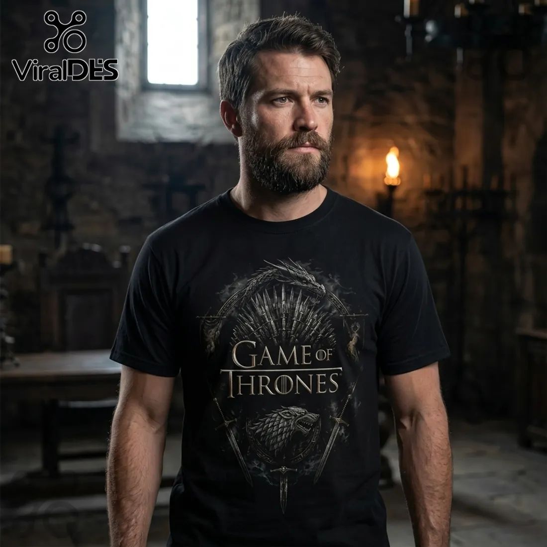 Game of Thrones Winter Is Coming Iron Throne T-shirt
