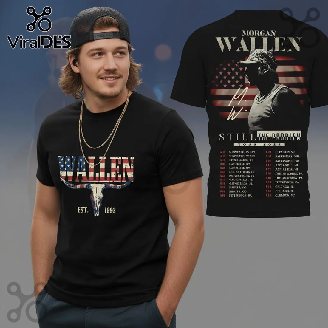 Morgan Wallen Still The Problem Tour 2026 Concert Merch T-Shirt