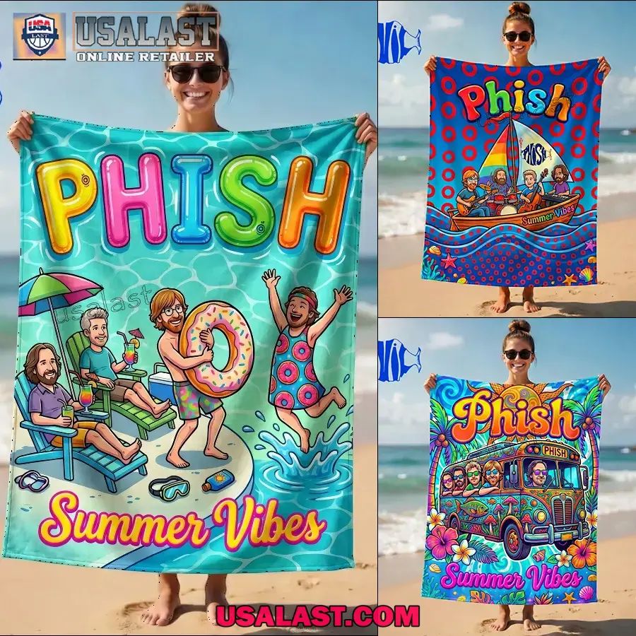 Phish Band Summer Vibes Beach Towel