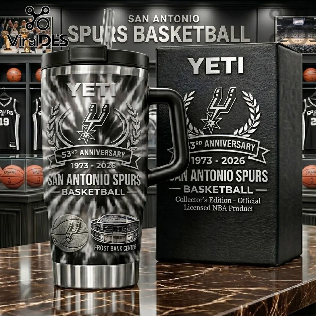 YETI x San Antonio Spurs 53rd Anniversary Stainless Steel Tumbler