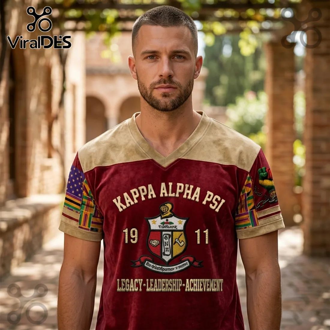 Kappa Alpha Psi Legacy Leadership 1911 Maroon Polo Shirt