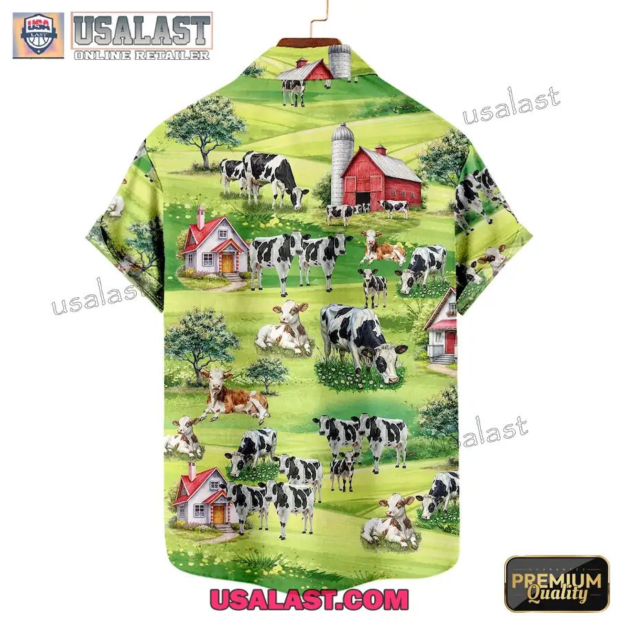 2026 Cow Farm Short Sleeve Hawaiian Shirt