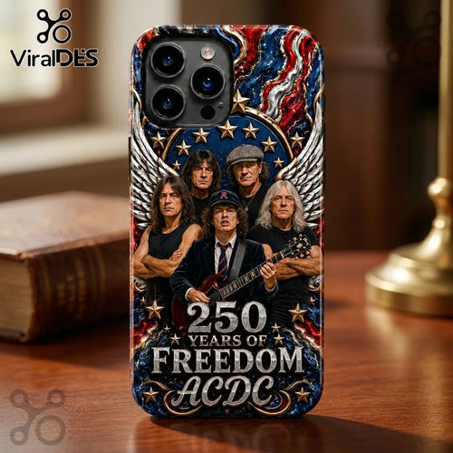 AC/DC 250 Years of Freedom Patriotic American Flag Collectible Phone Case