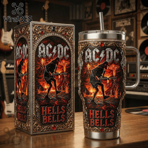 AC/DC Hells Bells Angus Young Limited Edition 40oz Stainless Steel Tumbler