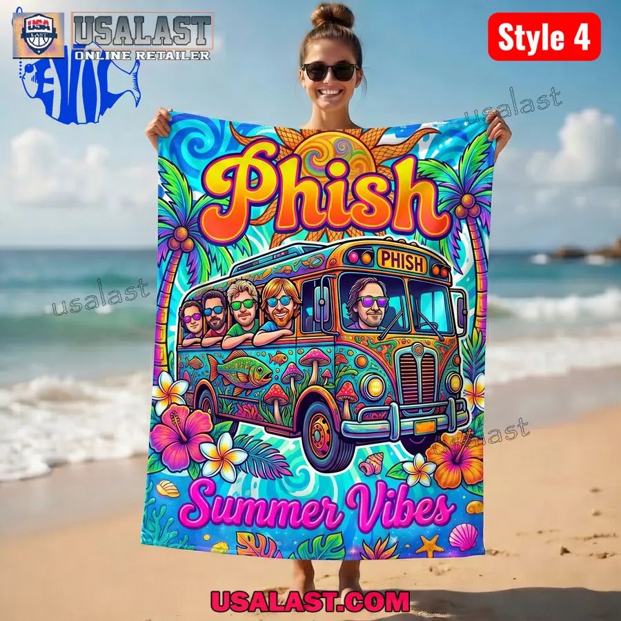 Phish Band Summer Vibes Beach Towel