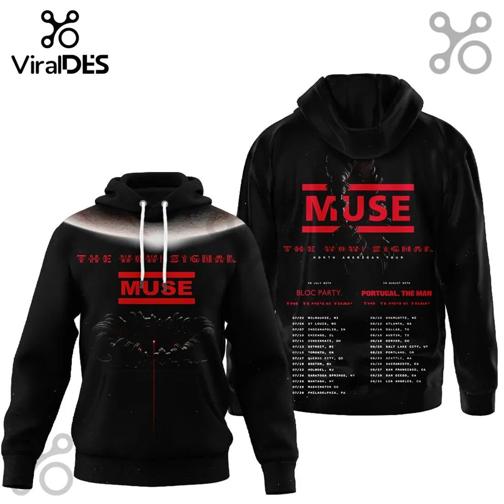 Muse Band The Wow Signal North American Tour Concert 3D T-Shirt