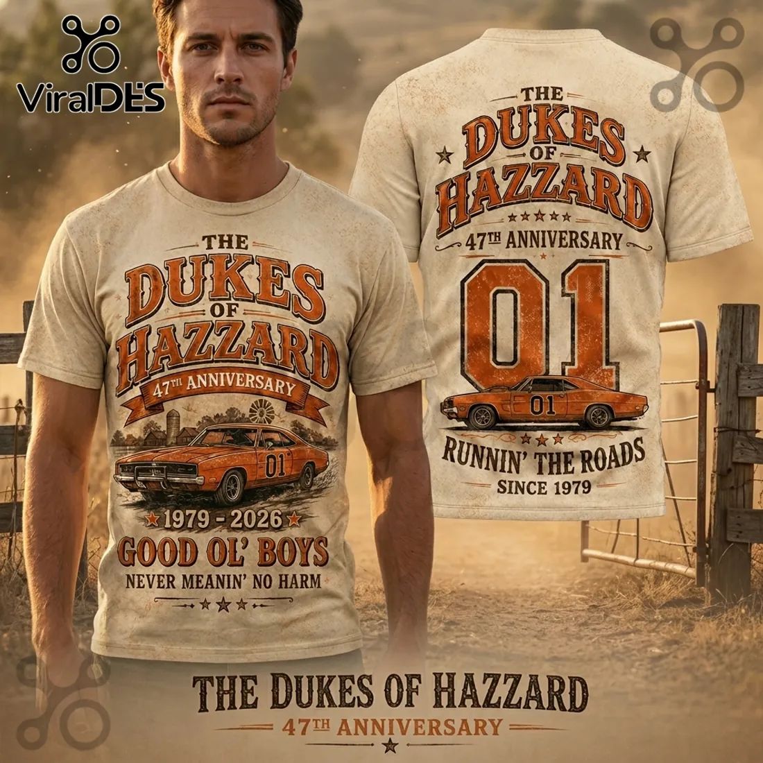 Dukes of Hazzard 47th Anniversary Shirt