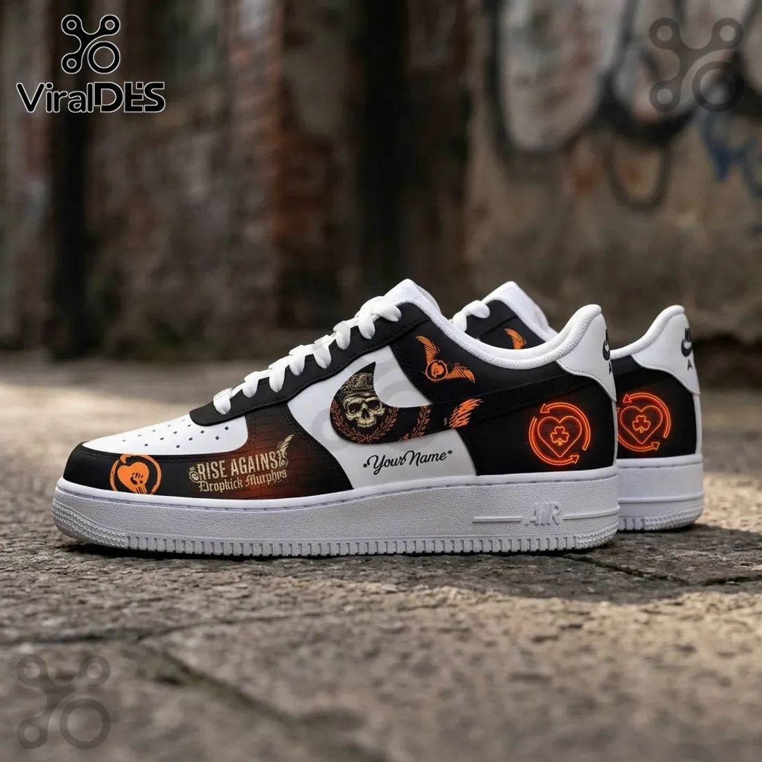 Rise Against x Dropkick Murphys 2026 Tour Air Force Sneakers