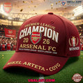 Arsenal FC Premier League Champions 2026 Baseball Cap