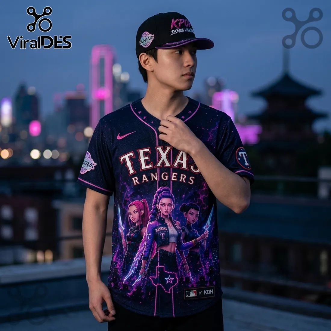 MLB x KPop Demon Hunters Texas Rangers 2026 Edition Jersey