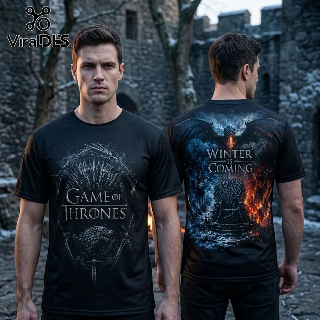 Game of Thrones Winter Is Coming Iron Throne T-shirt