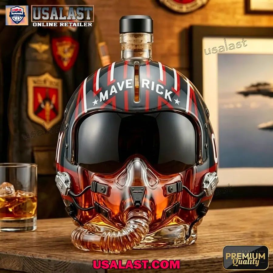 Gun Maverick 40th Anniversary Flight Helmet Decanter