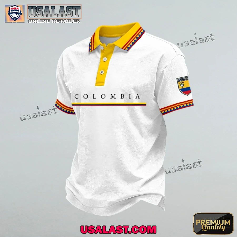 Colombia World Cup 2026 Print Polo Shirt