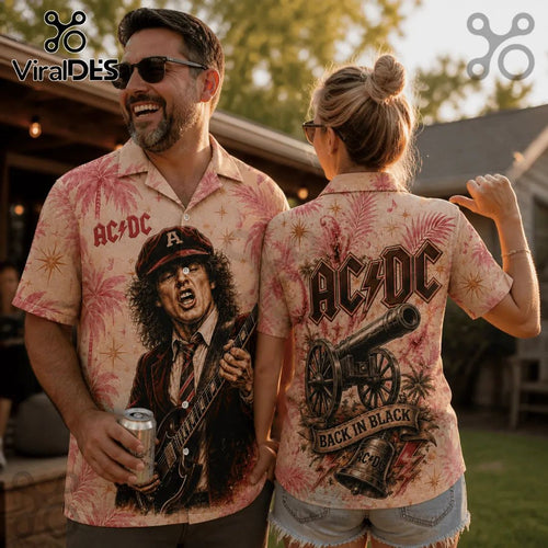 AC/DC Back In Black Premium Hawaiian Shirt