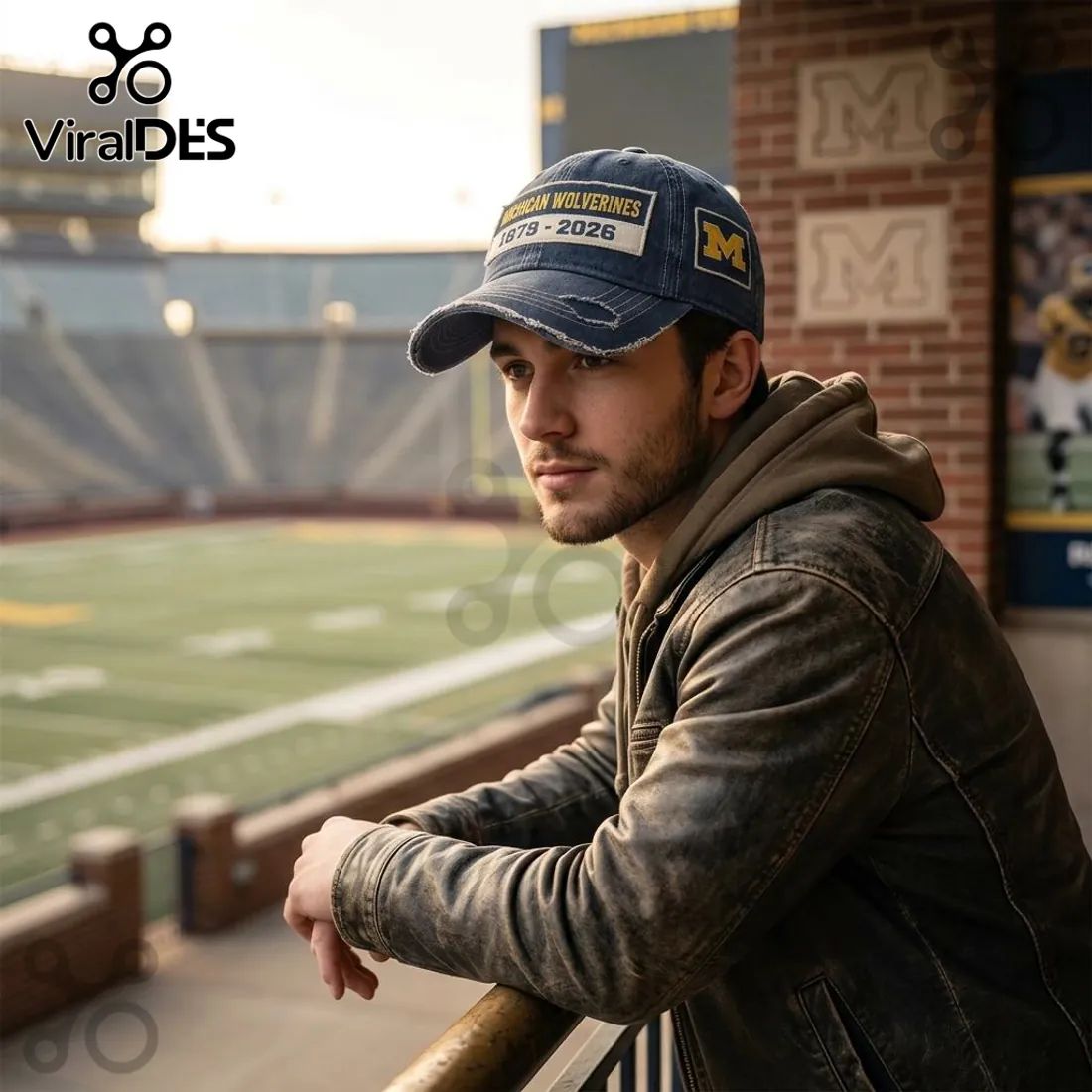 Michigan Wolverines 1879-2026 Vintage Distressed Baseball Cap
