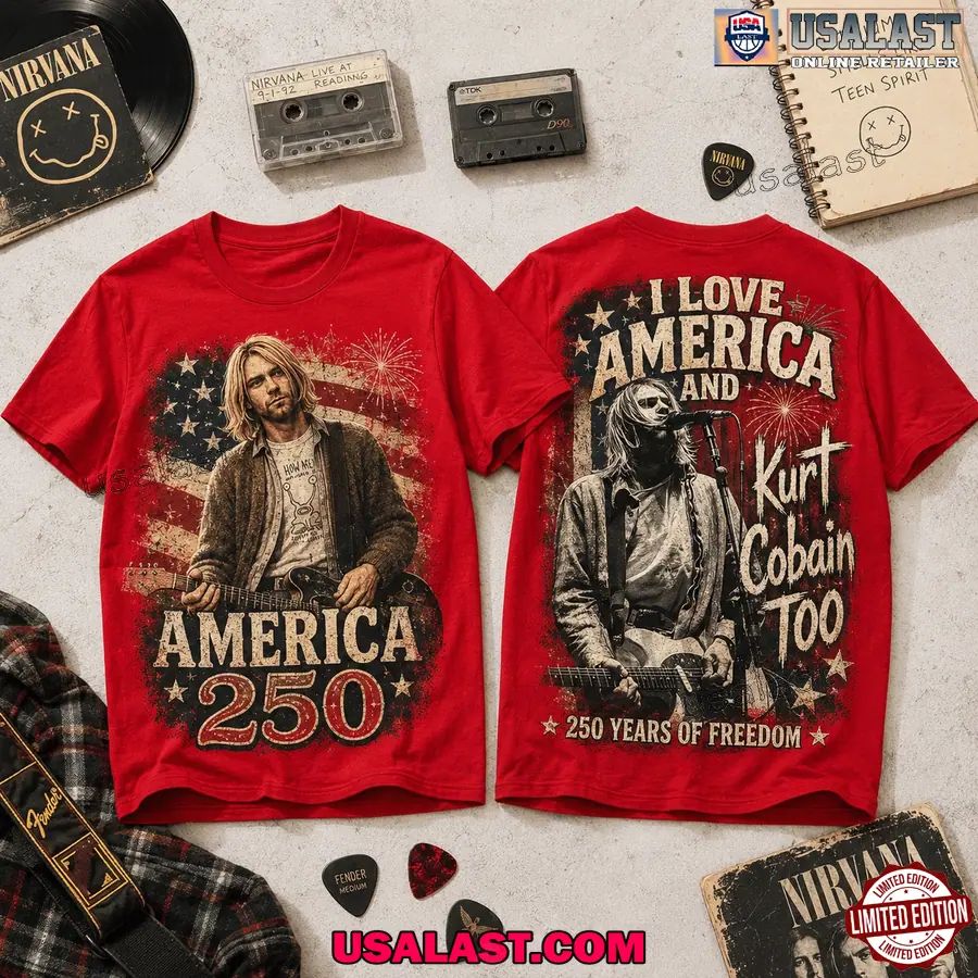 Kurt Cobain 250th Anniversary T-Shirt 1776-2026