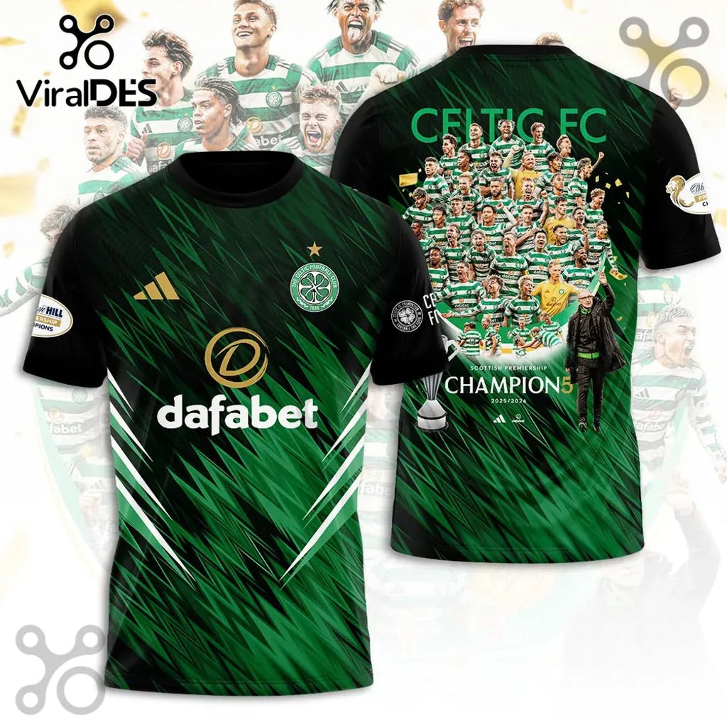Celtic FC Scottish Premiership Champions 2025/2026 Hoodie
