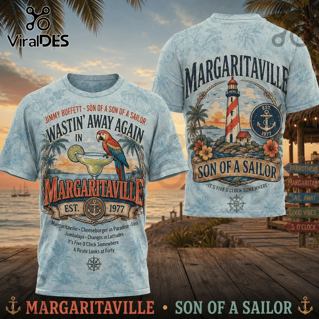 Premium Jimmy Buffett Margaritaville Son of a Sailor Shirt
