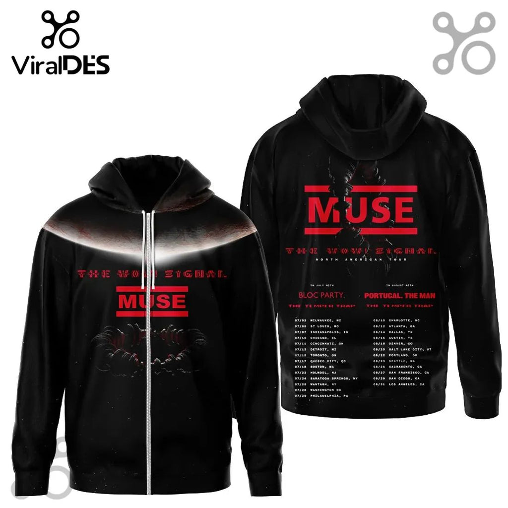 Muse Band The Wow Signal North American Tour Concert 3D T-Shirt