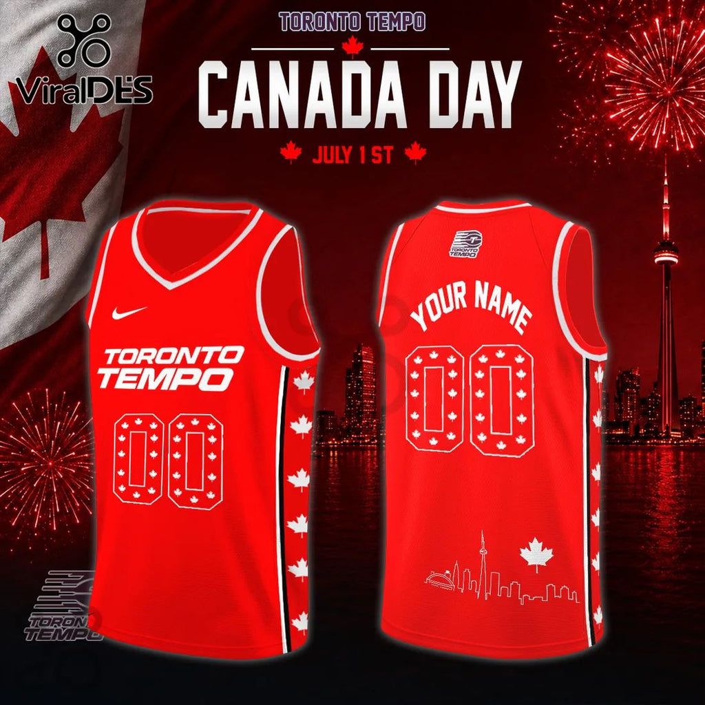 Toronto WNBA Expansion Team Canada Day Red Basketball Jersey