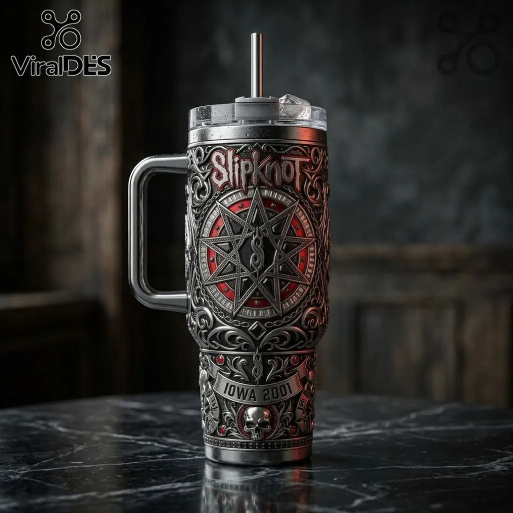 Slipknot Iowa Legacy Edition 2001 Stainless Steel 40oz Tumbler