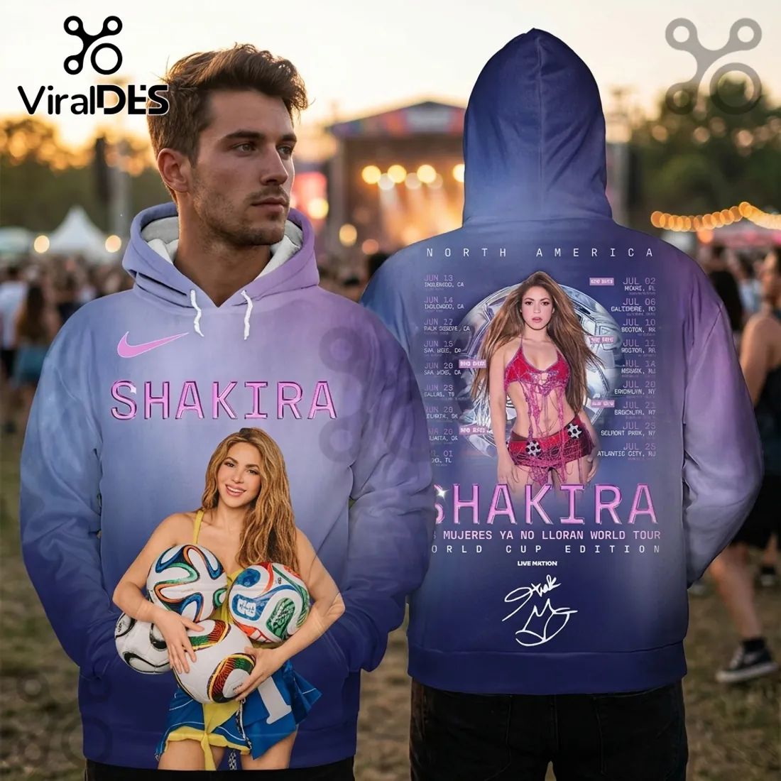 Shakira Mujeres Ya No Lloran World Tour 2026 Hoodie