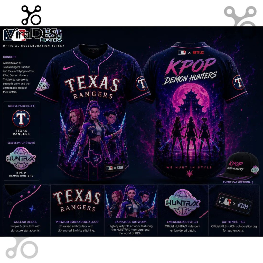 MLB x KPop Demon Hunters Texas Rangers 2026 Edition Jersey