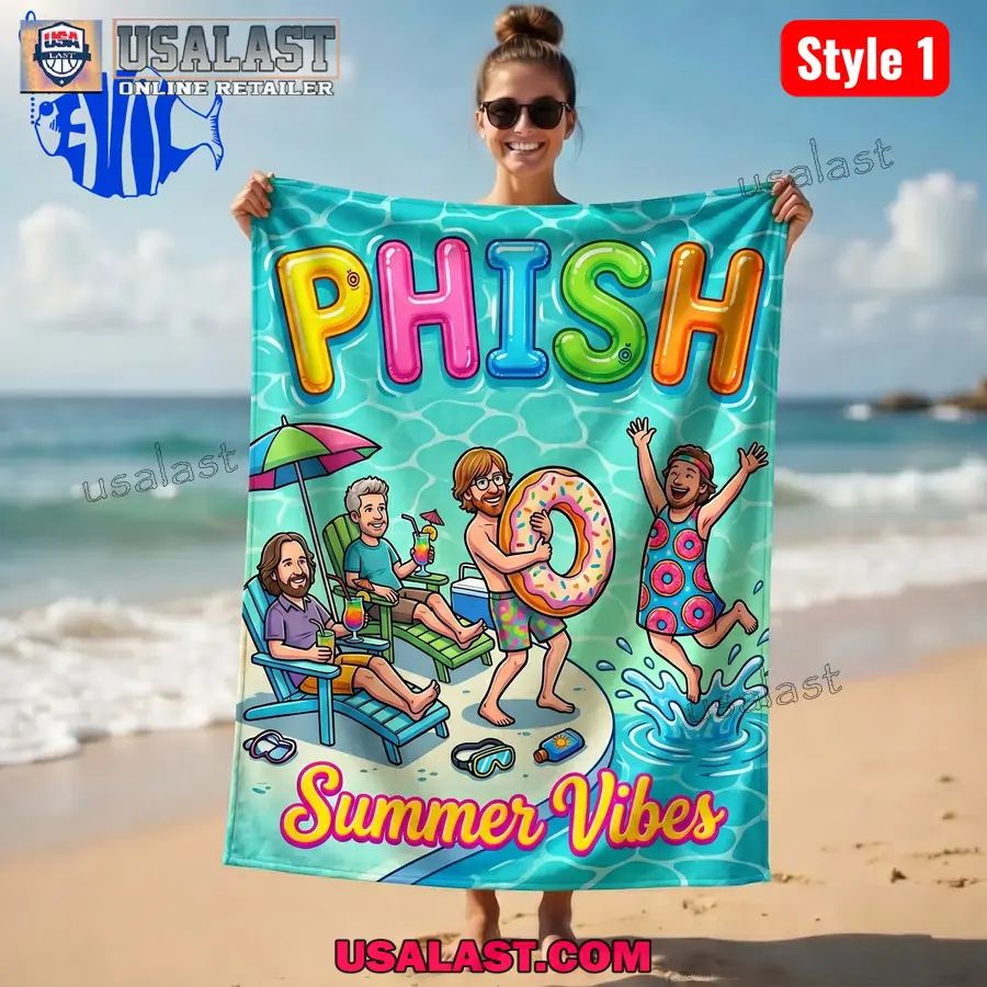 Phish Band Summer Vibes Beach Towel